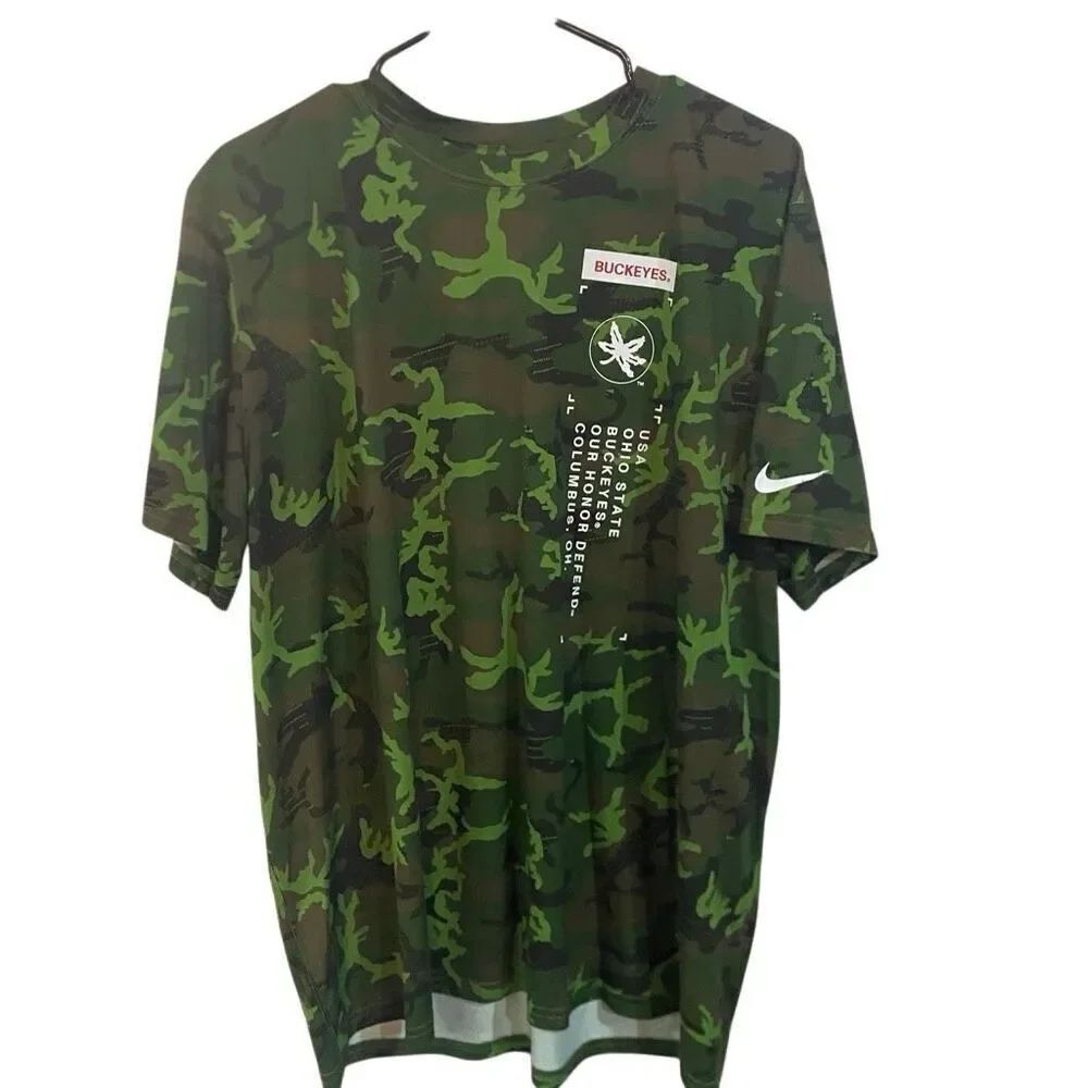 The Nike Tee short sleeve camo Buckeye XL green Ohio State Buckeyes Our honor de